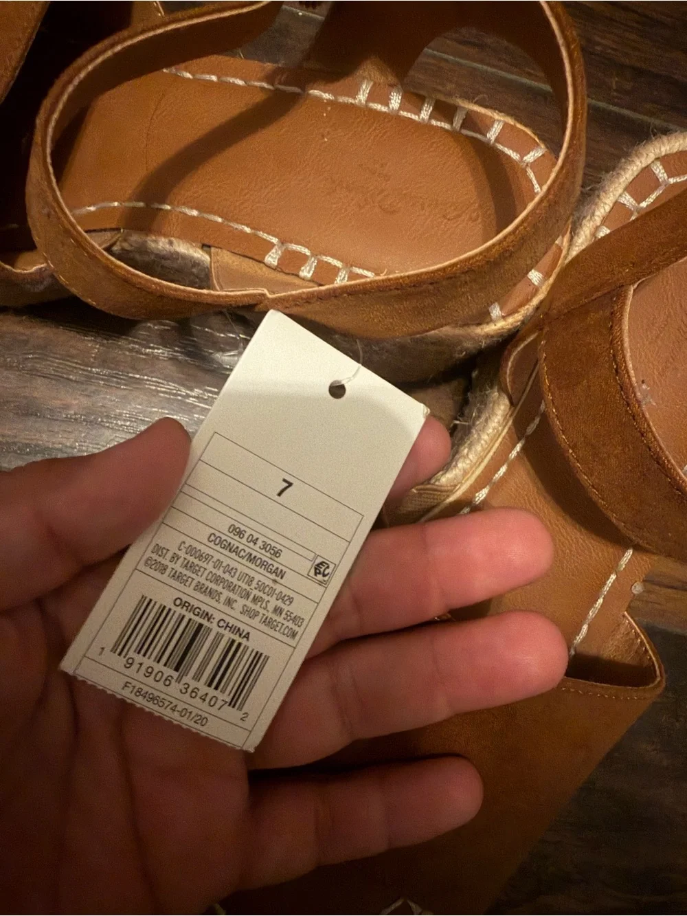 Universal Thread Tan Espadrille Wedge Sandals